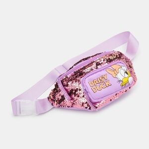 Disney Daisy Duck Girls Kids Sequins Fanny Pack Pink Licensed Product NEW